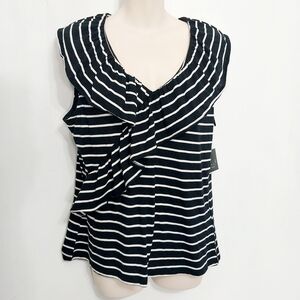 🔵BOGO FREE🔵 NWT Ella Rafaella Ruffled Top Sleeveless Sz L